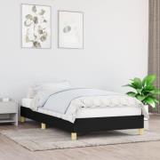 vidaXL Sängram utan madrass svart 90x200 cm tyg