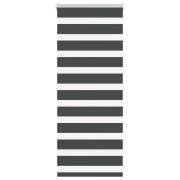 vidaXL Rullgardin zebra svart 65x100 cm tyg bredd 60,9 cm polyester