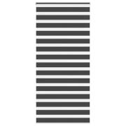 vidaXL Rullgardin zebra svart 110x230 cm tyg bredd 105,9 cm polyester