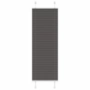 vidaXL Plisserad persienn svart 50x100cm tyg bredd 49,4cm polyester