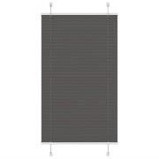 vidaXL Plisserad persienn svart 75x100 cm tyg bredd 74,4 cm polyester