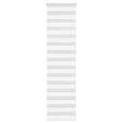 vidaXL Rullgardin zebra vit 55x230 cm tyg bredd 50,9 cm polyester