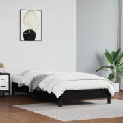 vidaXL Sängram svart 90x190 cm konstläder