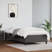 vidaXL Sängram grå 90x200 cm konstläder