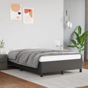 vidaXL sängram utan madrass grå 120x190 cm konstläder