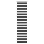 vidaXL Rullgardin zebra svart 55x200 cm tyg bredd 50,9 cm polyester
