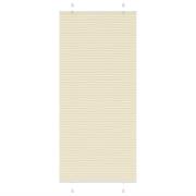 vidaXL Plisserad persienn cremefärgad 90x200 cm tyg bredd 89,4 cm