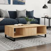 vidaXL Soffbord sonoma-ek 104x60x35 cm konstruerat trä