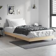 vidaXL Sängram utan madrass sonoma-ek 90x190 cm konstruerad trä