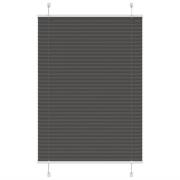 vidaXL Plisserad persienn svart 100x100 cm tyg bredd 99,4 cm polyester