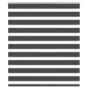 vidaXL Rullgardin zebra svart 130x150 cm tyg bredd 125,9cm polyester
