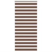 vidaXL Rullgardin zebra brun 95x230 cm tyg bredd 90,9 cm polyester