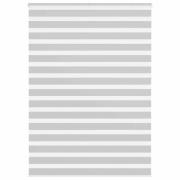 vidaXL Rullgardin zebra ljusgrå 160x230 cm tyg bredd 155,9cm polyester