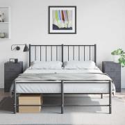 vidaXL Sängskåp 2 st antracit 34,5x39x62 cm stål