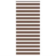vidaXL Rullgardin zebra brun 110x230 cm tyg bredd 105,9 cm polyester