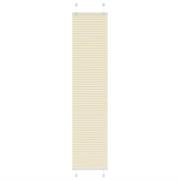 vidaXL Plisserad persienn cremefärgad 40x200 cm tyg bredd 39,4 cm