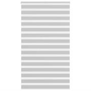 vidaXL Rullgardin zebra ljusgrå 135x200 cm tyg bredd 130,9cm polyester