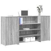 vidaXL Receptionsdisk grå sonoma 200x50x103,5 cm konstruerat trä