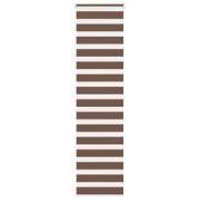 vidaXL Rullgardin zebra brun 55x200 cm tyg bredd 50,9 cm polyester