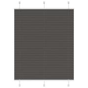 vidaXL Plisserad persienn svart 110x150 cm tyg bredd 109,4cm polyester