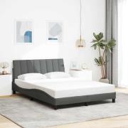 vidaXL Bed Frame without Mattress "Hanko" Dark Grey 120x200cm Fabric