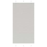 vidaXL Plisserad persienn ljusgrå 105x200 cm tyg bredd 104,4cm
