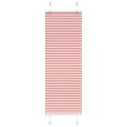 vidaXL Plisserad persienn rosa 40x150 cm tyg bredd 39,4cm polyester