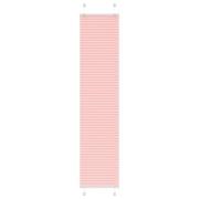 vidaXL Plisserad persienn rosa 50x200cm tyg bredd 49,4cm polyester