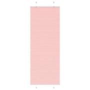 vidaXL Plisserad persienn rosa 80x200 cm tyg bredd 79,4 cm polyester