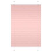 vidaXL Plisserad persienn rosa 85x100 cm tyg bredd 84,4 cm polyester