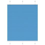 vidaXL Plisserad persienn blå 110x150 cm tyg bredd 109,4cm polyester