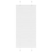 vidaXL Plisserad persienn vit 65x150cm tyg bredd 64,4cm polyester
