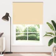 vidaXL Rullgardin mörkläggningsbeige 145x230 cm tyg bredd 141,6 cm