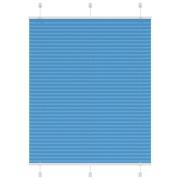 vidaXL Plisserad persienn blå 105x150 cm tyg bredd 104,4cm polyester