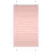 vidaXL Plisserad persienn rosa 75x150 cm tyg bredd 74,4 cm polyester