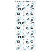 vidaXL Duschrullgardin med kassett 90x240 cm tyg bredd 86 cm