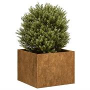 vidaXL Planteringskärl rostig 40x40x30 cm väderbeständigt stål