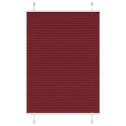 vidaXL Plisserad persienn Bordeaux röd 90x100 cm tyg bredd 89,4 cm