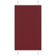 vidaXL Plisserad persienn Bordeaux röd 70x150 cm tyg bredd 69,4 cm