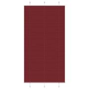 vidaXL Plisserad persienn Bordeaux röd 110x200 cm tyg bredd 109,4 cm