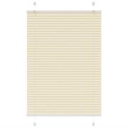 vidaXL Plisserad persienn cremefärgad 85x150 cm tyg bredd 84,4 cm