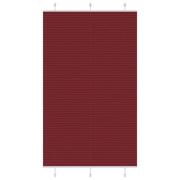 vidaXL Plisserad persienn Bordeaux röd 120x200 cm tyg bredd 119,4 cm