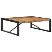 vidaXL Soffbord 100x100x35 cm massivt grovt trä mango