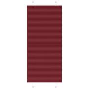 vidaXL Plisserad persienn Bordeaux röd 90x200 cm tyg bredd 89,4 cm