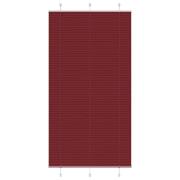 vidaXL Plisserad persienn Bordeaux röd 105x200 cm tyg bredd 104,4 cm