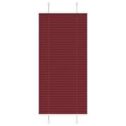 vidaXL Plisserad persienn Bordeaux röd 60x150 cm tyg bredd 59,4 cm