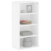 vidaXL Sidoskåp ODDA vit 40x24x79 cm massivt trä furu