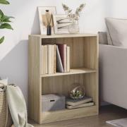 vidaXL Bokhylla sonoma-ek 60x24x76 cm konstruerat trä