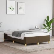 vidaXL sängram utan madrass mörkbrun 120x190 cm tyg