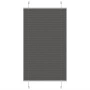 vidaXL Plisserad persienn svart 70x100 cm tyg bredd 69,4 cm polyester